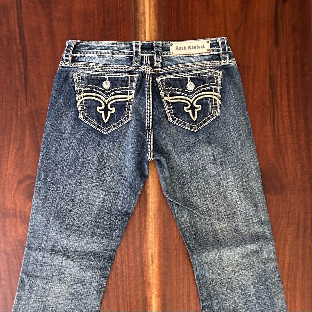 Rock Revival Jamila Boot Jeans Size 30 - Picture 7 of 13
